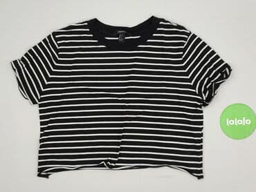 czarne bluzki basic: Forever 21, T-shirt damski, rozmiar S — 2