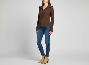 kurtka z rekawami swetrowymi: Sweter damski, rozmiar S — 5