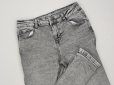 szara bluza stradivarius: Spodnie jeansowe, 12 lat, 152, stan - Idealny — 1