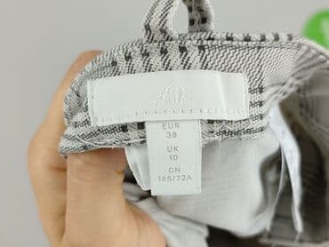 spodnie w kratę new yorker: H&M, Spodnie materiałowe damskie, rozmiar M — 4