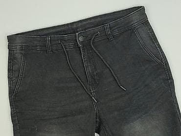 patchworkowe jeansy: Szorty dla mężczyzn, rozmiar M — 1