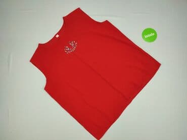 obcisła sukienka czerwona: Bluzka damska, XL — 2