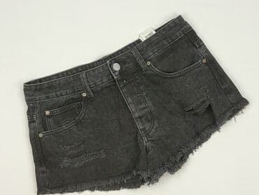 spodenki krótkie skórzane: Denim, Szorty damskie, rozmiar S — 4