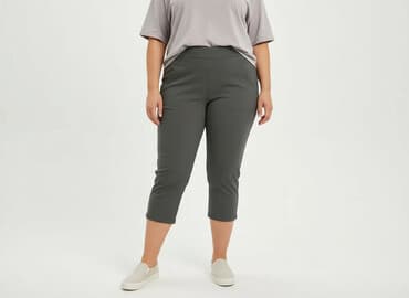 legginsy under armour damskie szare: Spodnie materiałowe damskie, rozmiar 4XL — 6