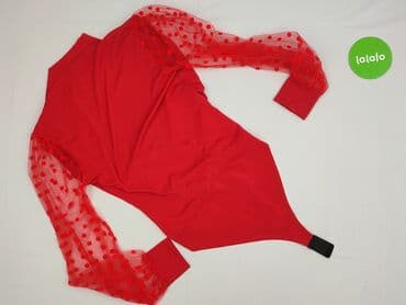 czerwone body koronkowe sinsay: Body damskie, rozmiar S — 3