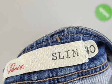 dżinsy z marynarką: Denim, Jeansy damskie, L — 4