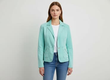 mohito marynarka czerwona: Kurtka jeansowa damska, rozmiar L — 1