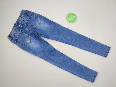 botki na platformie zara: DENIM JEANS, Jeansy damskie, rozmiar S — 4