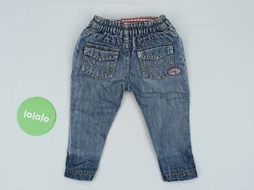 sukienka o kroju marynarki h: Denim pants, 9-12 months, condition - Very good — 3