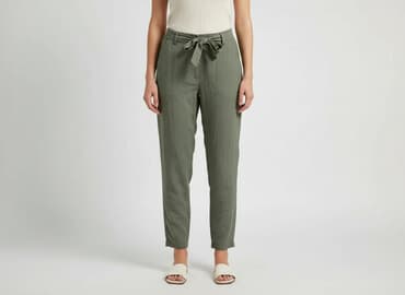 damskie joggery khaki: Esmara, Spodnie materiałowe damskie, rozmiar M — 6