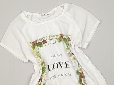 T-shirty: Sinsay, T-shirt damski, rozmiar XS