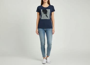 t shirty cekiny: Women`s T-shirt, size S — 1