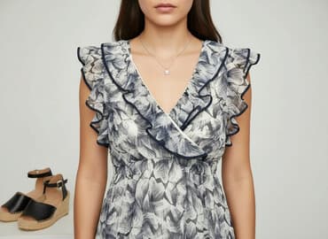 hm sukienka z falbanami: H&M, Sukienka damska, rozmiar M — 6