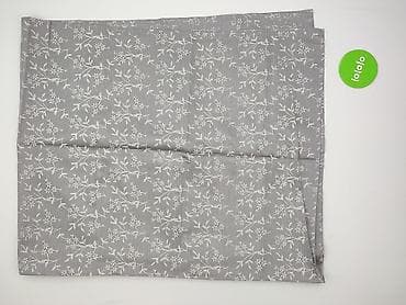 garden dungarees: Szara zasłona w delikatny, biały roślinny wzór - Tkanina: gładka — 3