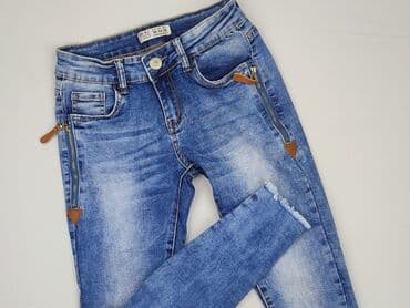 jeansy plus size wysoki stan: Jeansy damskie, rozmiar S — 1
