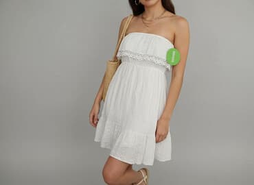 boho biała sukienka: Sukienka damska, rozmiar S — 1