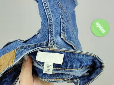 jeansy z asymetrycznym zapieciem: H&M, Szorty damskie, rozmiar S — 4