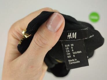 czarną sukienka z białym kołnierzykiem h m: H&M, Sukienka damska, rozmiar M — 5