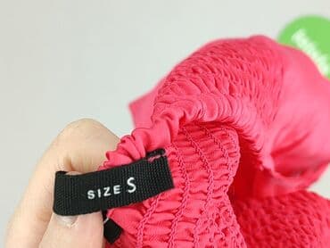 top z piórami czarny: Sinsay, Top damski, S — 5