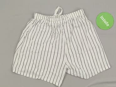 krótkie spodenki z wysokim stanem w paski: Imię, Szorty damskie, rozmiar S — 4