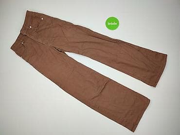 top lniany hm: H&M Divided, Spodnie materiałowe damskie, rozmiar 2XS — 2