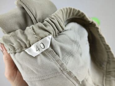 Material trousers for women, size L (EU 40) — 5