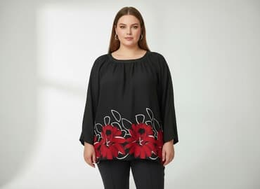 bluzka hawajska damska: Bluzka damska, rozmiar 6XL — 6