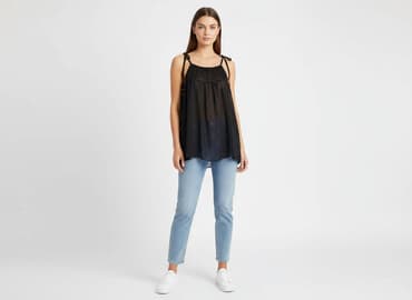 czarna bluza damska hm: H&M, Bluzka damska, rozmiar S — 6