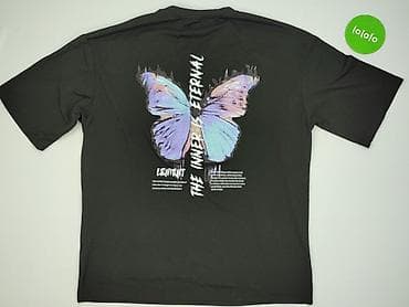 czarne bluzki basic: Shein, T-shirt damski, rozmiar M — 3