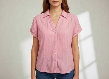 croft and barrow tops: Women's blouse, size L — 6