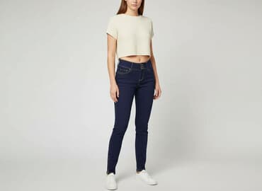jeansy damskie jesień 2021: Fashion Jeans, Jeansy damskie, rozmiar L — 7