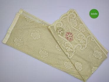 glasses: Zasłona/firanka koronkowa w odcieniu kremowym. - Materiał: delikatna — 2