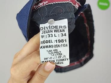 2000: DENIM JEANS, Spodnie garniturowe męskie, rozmiar L — 4