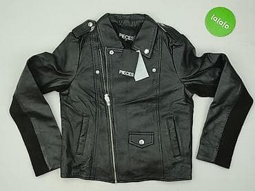 ramoneska new look: Pieces, Women`s leather jacket, size XS — 2