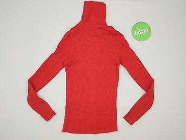 bluzki czerwone: Sinsay, Golf damski, rozmiar XS — 3