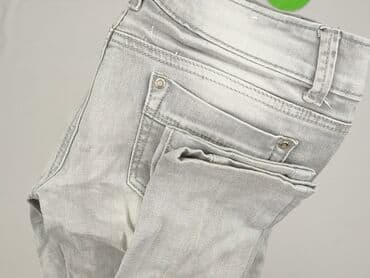srebrne jeansy: Jeans for women, size S — 7