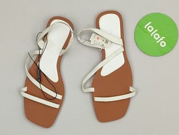 lasocki sandaly biale: Reserved, Sandały damskie, rozmiar 38 — 2