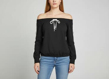 joggery bawełniane damskie: Bluzka damska, rozmiar S — 7