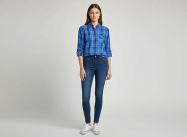 sinsay koszula w kratę damska: Sinsay, Women`s shirt, size XS — 1