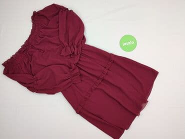 bordowa sukienki na wesele plus size: Sukienka damska, rozmiar S — 3