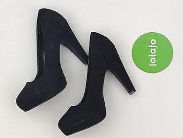czarne converse na platformie: New Look, Półbuty damskie, rozmiar 38.5 — 3