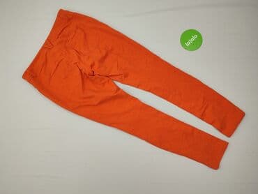 pomarańczowe spodnie hello kitty: Spodnie materiałowe damskie, rozmiar S — 3