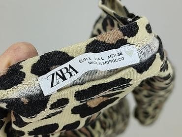 klapki krowy: Zara, T-shirt damski, rozmiar L — 4