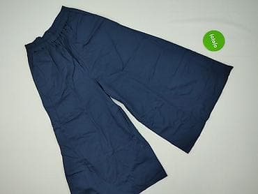 tanio spodnie: Szerokie damskie spodnie culottes - Kolor: granatowy - Fason — 2