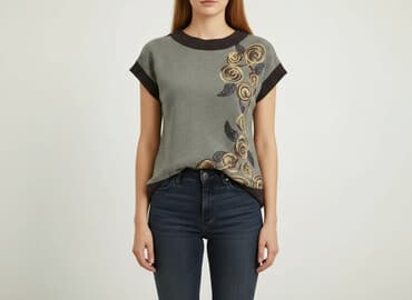 eleganckie bluzki andżela: Bluzka damska, rozmiar S — 6