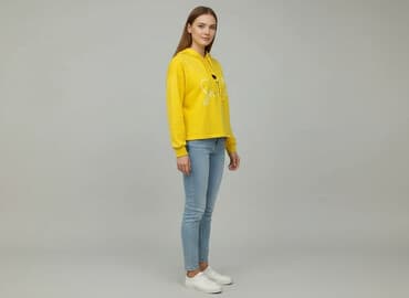 bluzy ze śmiesznym napisem: Smile, Bluza z kapturem damska, rozmiar M — 1