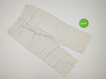 bluzki len: Spodnie materiałowe damskie, rozmiar M — 3