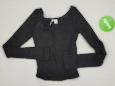 czarne bluzki basic: H&M Divided, Top damski, rozmiar 2XS — 2