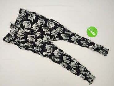 spodnie plus size wysoki stan: Spodnie materiałowe damskie, rozmiar M — 2