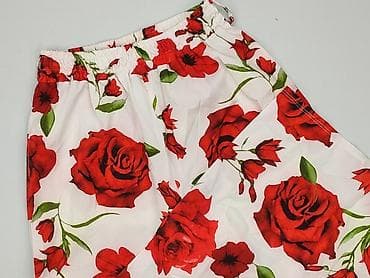 Damskie spodnie w kwiaty – MODA ENJOY - Fason: szerokie, proste